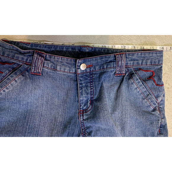 JW Div of Junction West Jeans Women Size 10 Bootcut Embroidery Red Trim Trousers - Picture 11 of 15